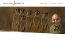 Tablet Screenshot of meerkat-motivational-speaker.co.za